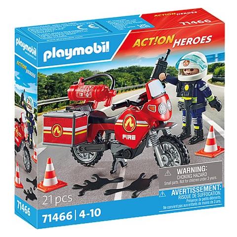 Moto Dei Pompieri Playmobil 71466 Action Heroes - Foto 1