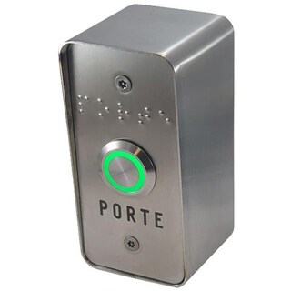 Schlegel 23.000.929 Pulsante In Acciaio Inox Con Illuminazione Ad Anello – Simbolo Stop, LED 24V, 1 NC + 1 NA, IP65 – Confezione Da 2 Pezzi