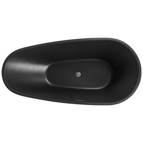 Vasca Da Bagno Freestanding Guiana 173 X 82 Cm Nero - Foto 2