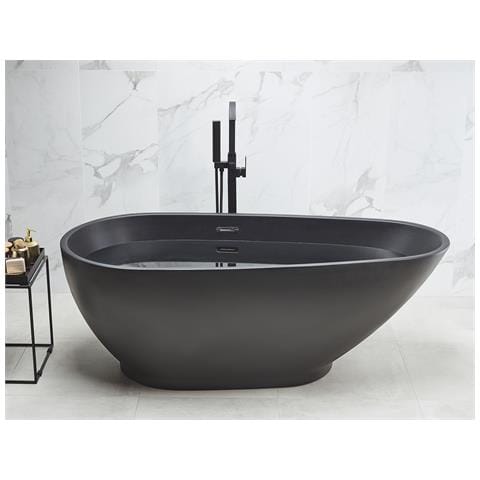 Vasca Da Bagno Freestanding Guiana 173 X 82 Cm Nero - Foto 1