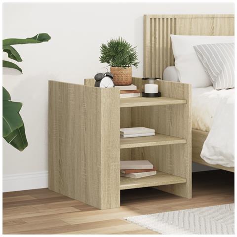 Comodino Rovere Sonoma 45x50x50 Cm In Legno Multistrato - Foto 1