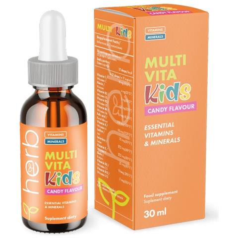 Multi Vitamine E Minerali Per Bambini Gusto Caramella 30 Ml - Foto 1