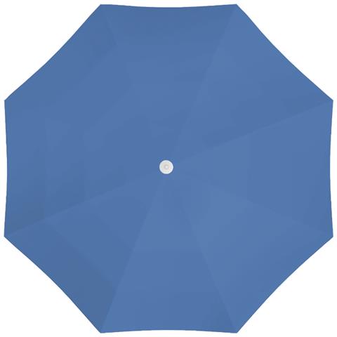 Ombrellone Spiaggia Mare Portatile Palo Reclinabile Tinta Unita Modello Puffy Ombrellone Blu - Foto 2
