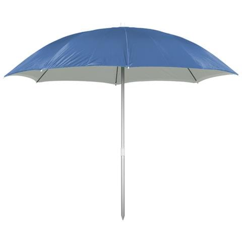 Ombrellone Spiaggia Mare Portatile Palo Reclinabile Tinta Unita Modello Puffy Ombrellone Blu - Foto 1