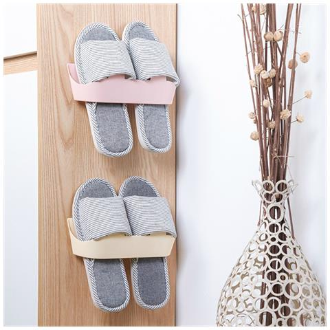 Mensola Portascarpe Da Parete Per Pantofole Da Bagno Grey - Foto 2