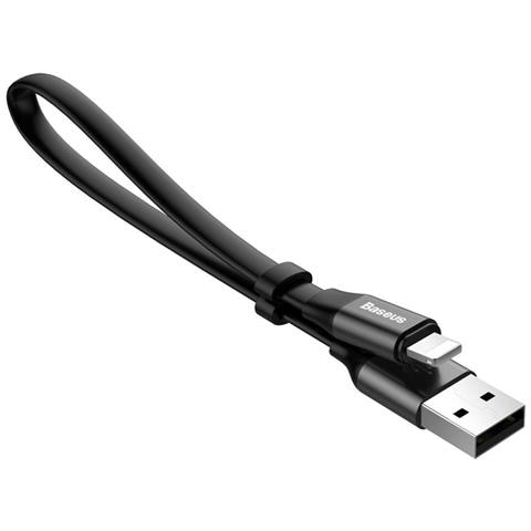 Cavo Usb / Lightning Per Apple 23cm 2a Portatile Agile, Nero - Foto 1