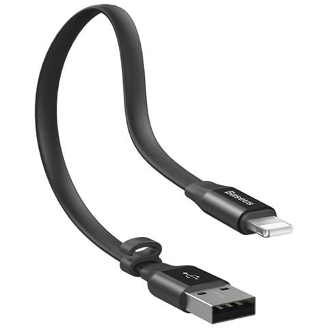 Cavo Usb / Lightning Per Apple 23cm 2a Portatile Agile, Nero - Foto 2