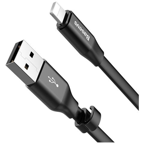 Cavo Usb / Lightning Per Apple 23cm 2a Portatile Agile, Nero - Foto 5
