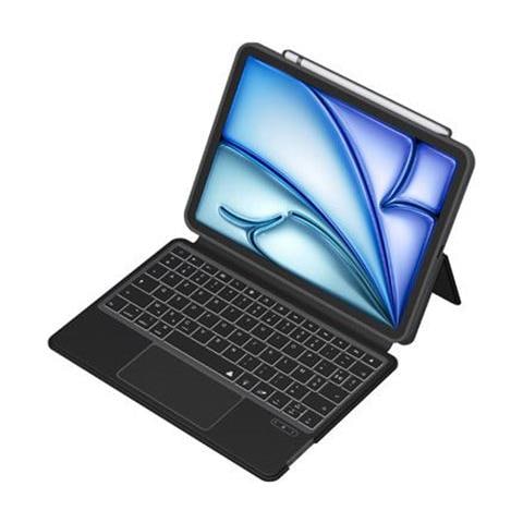 Custodia Per Ipad Air 11” M2 Folio Quick Note Con Tastiera Qwerty Bluetooth 3.0, Nero - Foto 1