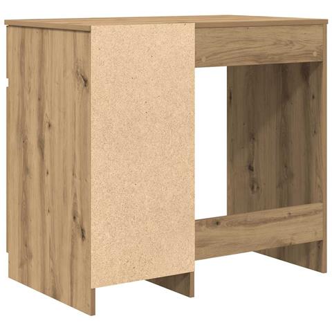 Scrivania Rovere Artigianale 86x49x76 cm in Legno Multistrato - Foto 9