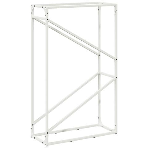 Rastrelliera per Legna da Ardere Bianca 60x25x100 cm - Foto 1