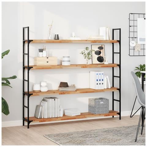 Mensole Da Parete 2 Pz 140x20x4 Cm Legno Acacia Rifinito A Olio - Foto 1