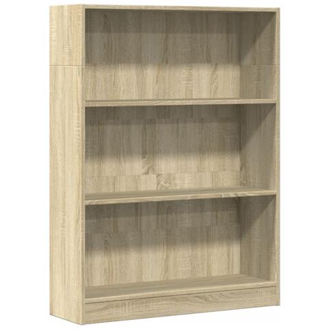 Libreria Rovere Sonoma 80x24x109 Cm In Legno Multistrato - Foto 2