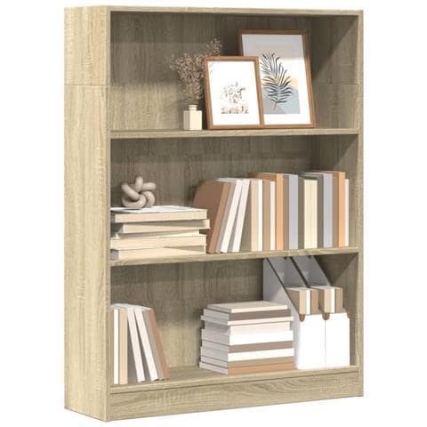Libreria Rovere Sonoma 80x24x109 Cm In Legno Multistrato - Foto 1