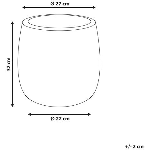 Vaso Per Piante Livadia 27 Cm Bianco Sporco - Foto 6