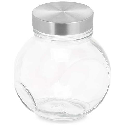 Dam  Pack 6 Vasi Biscotti Inclinati 460ml 10x10x11 Cm. Colore Trasparente - Foto 1