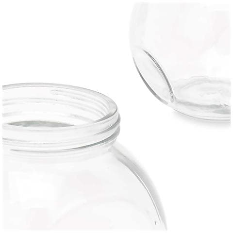 Dam  Pack 6 Vasi Biscotti Inclinati 460ml 10x10x11 Cm. Colore Trasparente - Foto 2