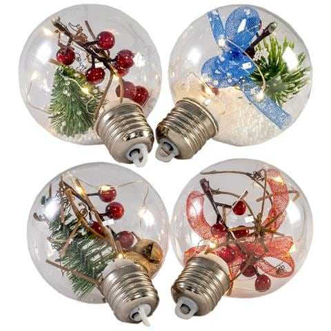 Pendente A Sfera Di 8 Cm Di Diametro Con Luce Led Design Casuale - Foto 1