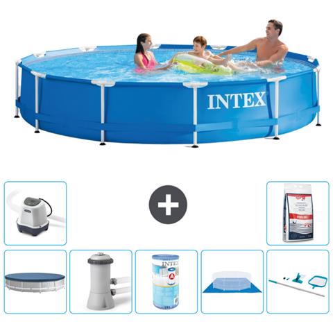 Piscina Fuori Terra - In Giro - 366x76 Cm - Blu - Include Accessori Coordinati A1569 - Foto 1