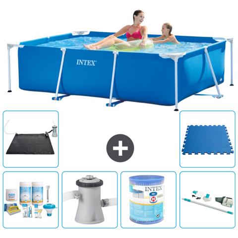 Piscina Fuori Terra - Rettangolo - 220x150x60 Cm - Blu - Include Accessori Coordinati A42 - Foto 1