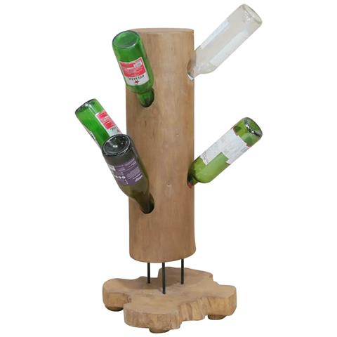 Lusso Casadino -  Cantinetta Per 8 Bottiglie 40x30x80 Cm In Legno Di Teak - Foto 1