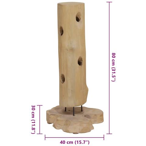 Lusso Casadino -  Cantinetta Per 8 Bottiglie 40x30x80 Cm In Legno Di Teak - Foto 7