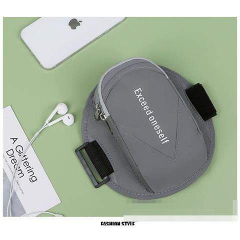 Fascia Da Braccio Sottile Impermeabile Per Telefono Da Esterno Per Corsa E Fitness Grey - Foto 2
