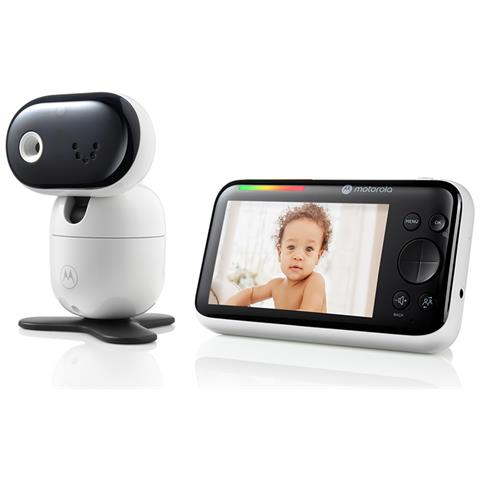 Pip1510 Baby Monitor Video Da 5,0"" Con Telecamera Motorizzata, Panoramica Remota, Zoom E Visione Notturna A Infrarossi – Tecnologia Wireless A 2,4 Ghz, Conversazione Bidirezionale - Foto 2