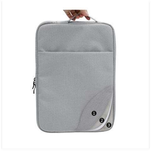 Borsa Per Laptop Business Sottile E Leggera Con Maniglia - Grigio 12 Pollici - Foto 1