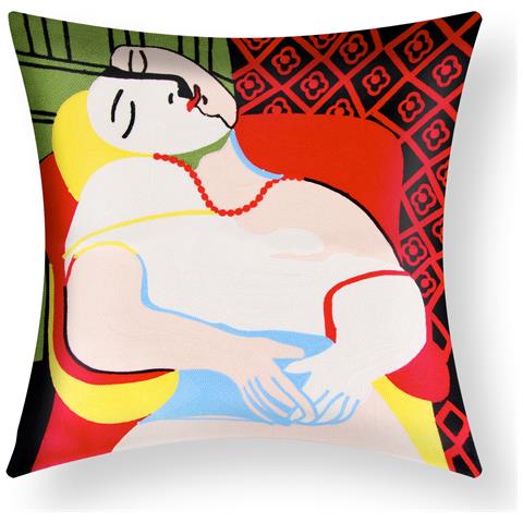 Set Di 2 Copricuscini 45x45 Cm Ricamati Art Emeris - Foto 1