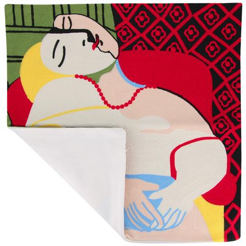 Set Di 2 Copricuscini 45x45 Cm Ricamati Art Emeris - Foto 5