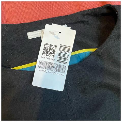 Abito Al Ginocchio Comodo Elegante A Maniche Corte Nero 40 - Foto 2