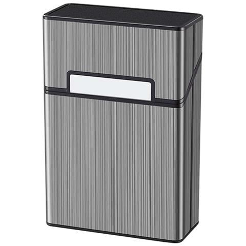 Custodia Per 20 Sigarette Formato Standard - Chiusura Magnetica, A Prova D'umidità Black - Foto 1