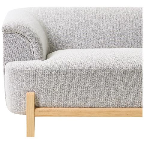 Divano 3 Posti Alnor Tessuto Grigio Chiaro - Foto 7