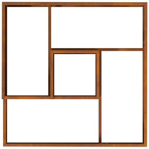 Vaso da giardino Marrone 80 x 80 x 50 cm acciaio corten - Foto 9