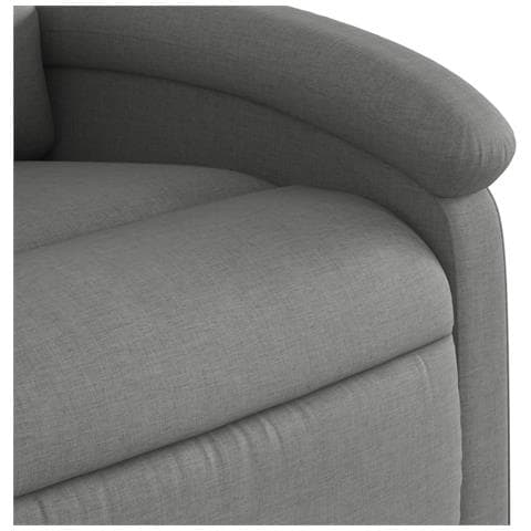 Poltrona reclinabile massaggiante in tessuto grigio scuro - Foto 9