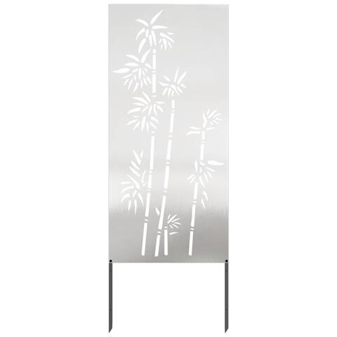 Schermo per privacy in giardino Floreale Argento 50 x 140 cm - Foto 1