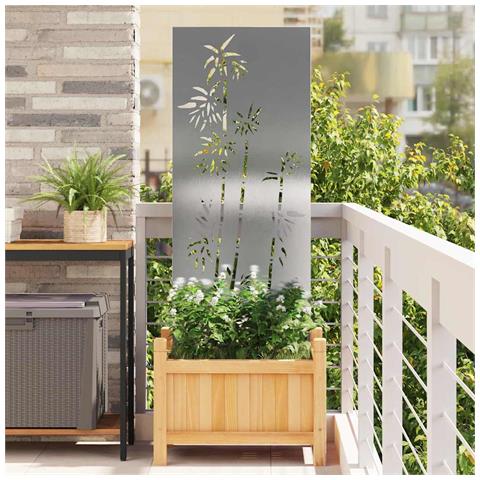 Schermo per privacy in giardino Floreale Argento 50 x 140 cm - Foto 2