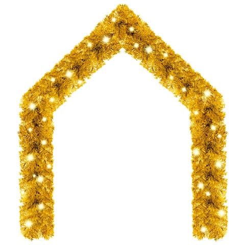 Ghirlanda Natalizia Con Luci A Led 20 M Oro - Foto 1