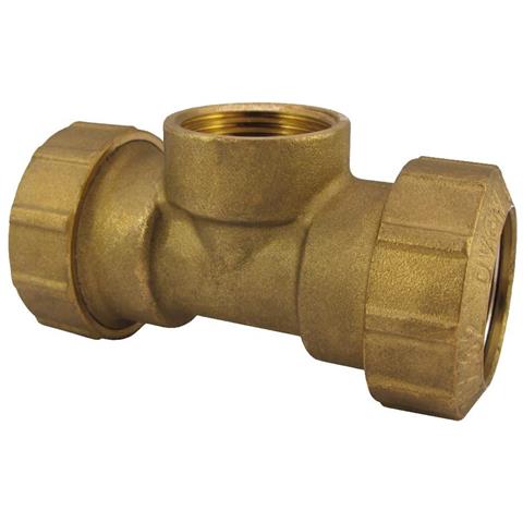 Raccordo Pe Ottone A T  40mm X 1 1/4   Acqua Potabile  Certificato Dvgw - Foto 1