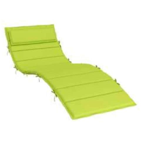 Cuscino per Lounger Sole Verde 178 x 60 x 4 cm Tessuto Oxford - Foto 1