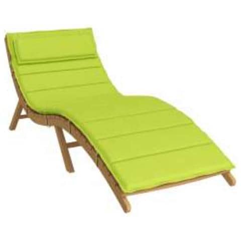 Cuscino per Lounger Sole Verde 178 x 60 x 4 cm Tessuto Oxford - Foto 2