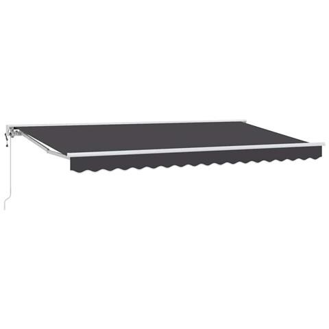 Tenda Retrattile Antracite 400 x 200 cm Poliestere e Metallo - Foto 1