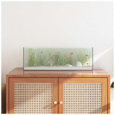 Acquario con archiviazione Trasparente 60 x 20 x 20 cm Vetro - Foto 2