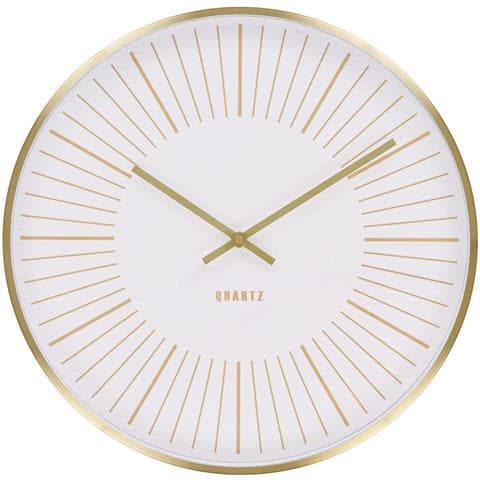 Takamaka - Orologio Da Parete In Alluminio Dorato Con Movimento Silenzioso Ø40 Cm - Foto 1
