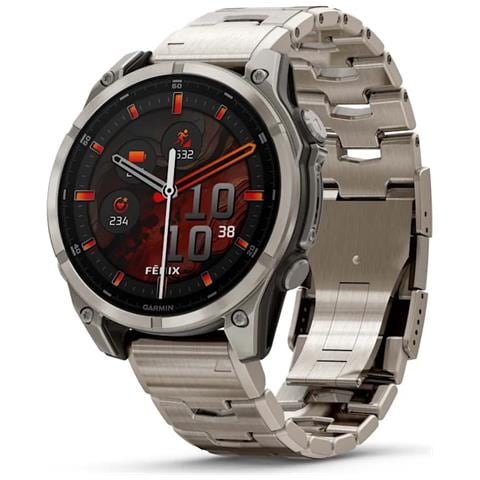 Fenix 8 3,56 cm (1.4") AMOLED 47 mm Digitale 454 x 454 Pixel Touch screen Titanio Wi-Fi GPS (satellitare) - Foto 1