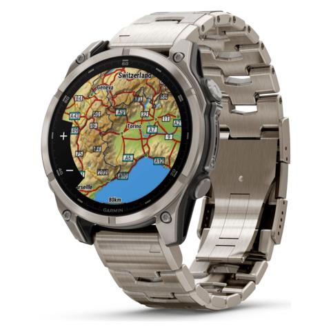 Fenix 8 3,56 cm (1.4") AMOLED 47 mm Digitale 454 x 454 Pixel Touch screen Titanio Wi-Fi GPS (satellitare) - Foto 8