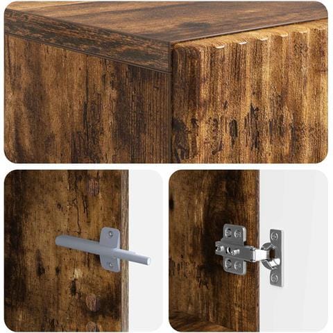 Mobile TV LED Rovere Fumo Legno ingegnerizzato - Foto 9