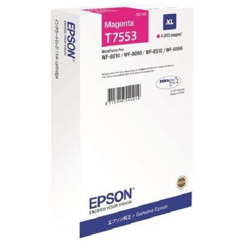 C13T755340 Cartuccia Ink Originale Magenta WF-8000/8010 WF8090 Capacità 4000 Pagine - Foto 7