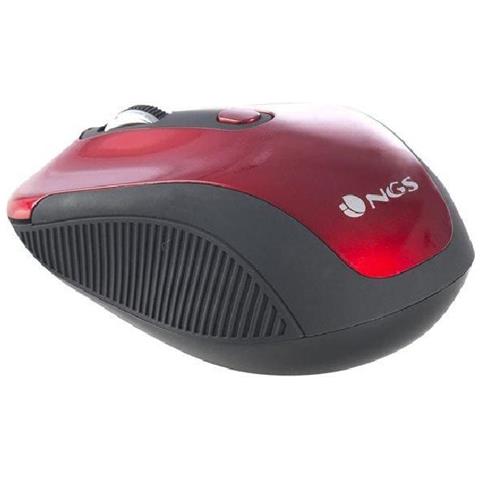 Mouse Ottico Mini Wireless 800/1600dpi Con 3 Tasti + Rotella Scorrimento Colore Rosso - Foto 1